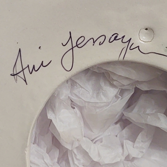 Vintage Artisan Signed Large Porcelain Girl Figurine - Picture 8 of 8